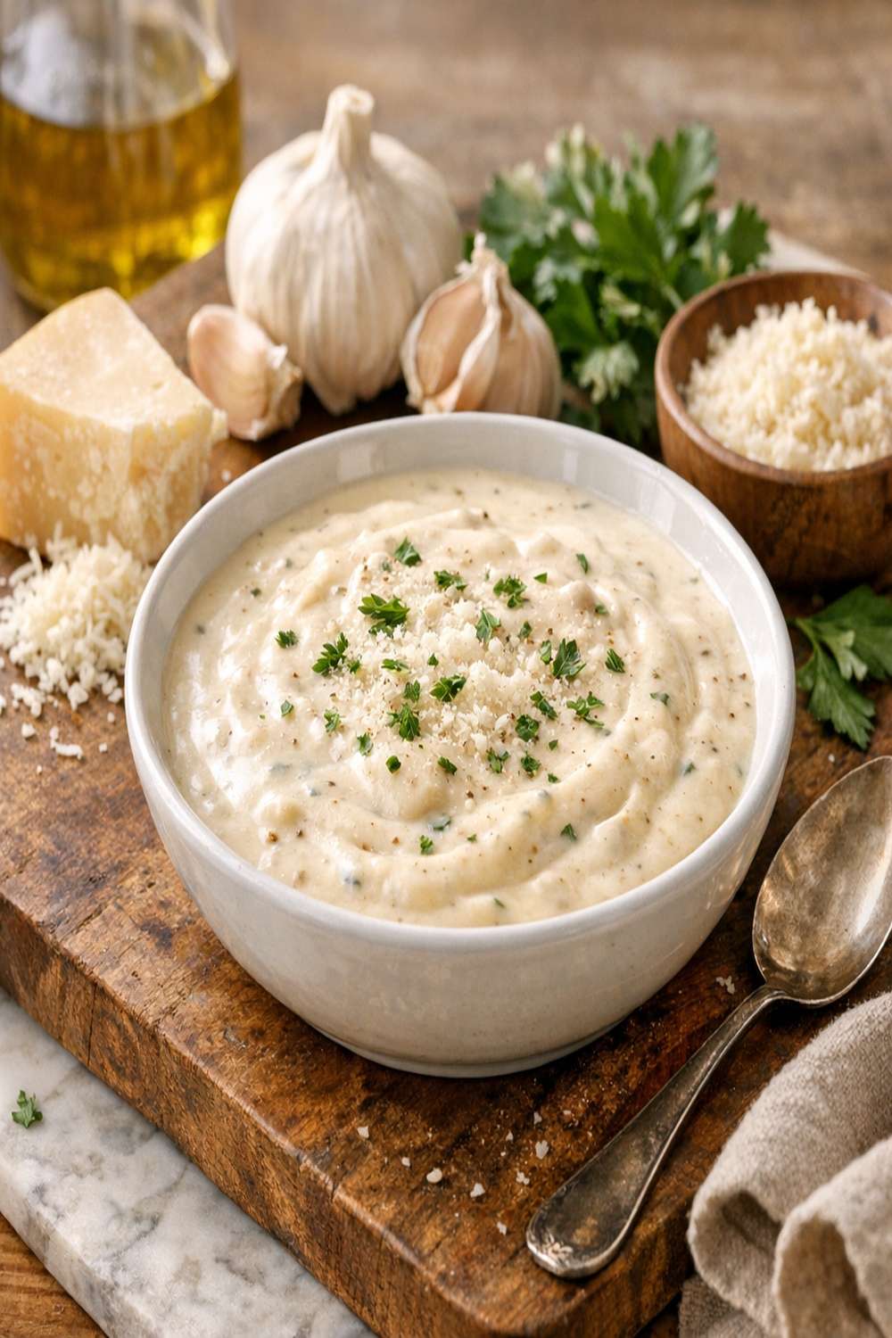 Creamy Parmesan Garlic Sauce Recipe
