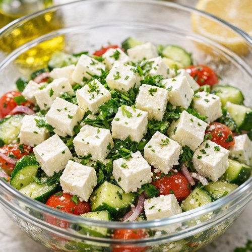Step 2: Add the Greek Foundation of Feta and Herbs