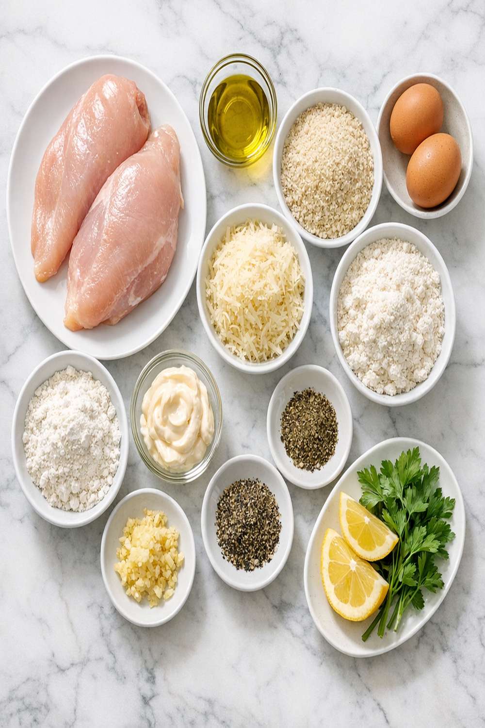 Easy Parmesan Crusted Chicken Recipe ingredients