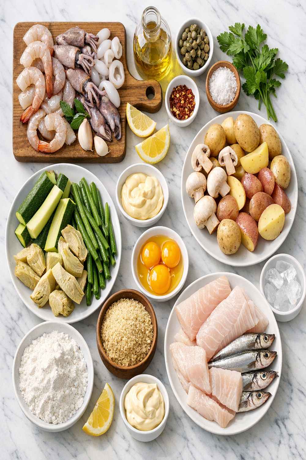Fritto Misto Recipe ingredients